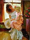 Vladimir Volegov A Mid-Morning Chat painting